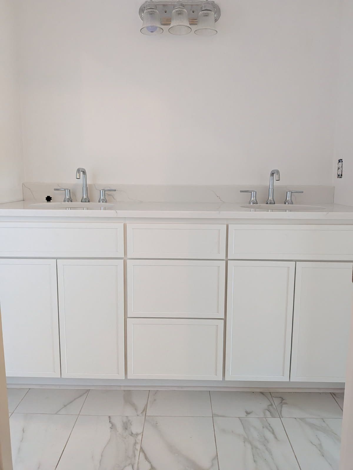 Gallery photos for Sleek Double-Sink Vanity and Toilet Upgrade in Chattanooga: Image #2