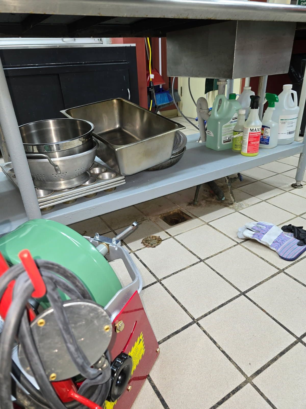 Commercial Kitchen Drain Specialists in Action image