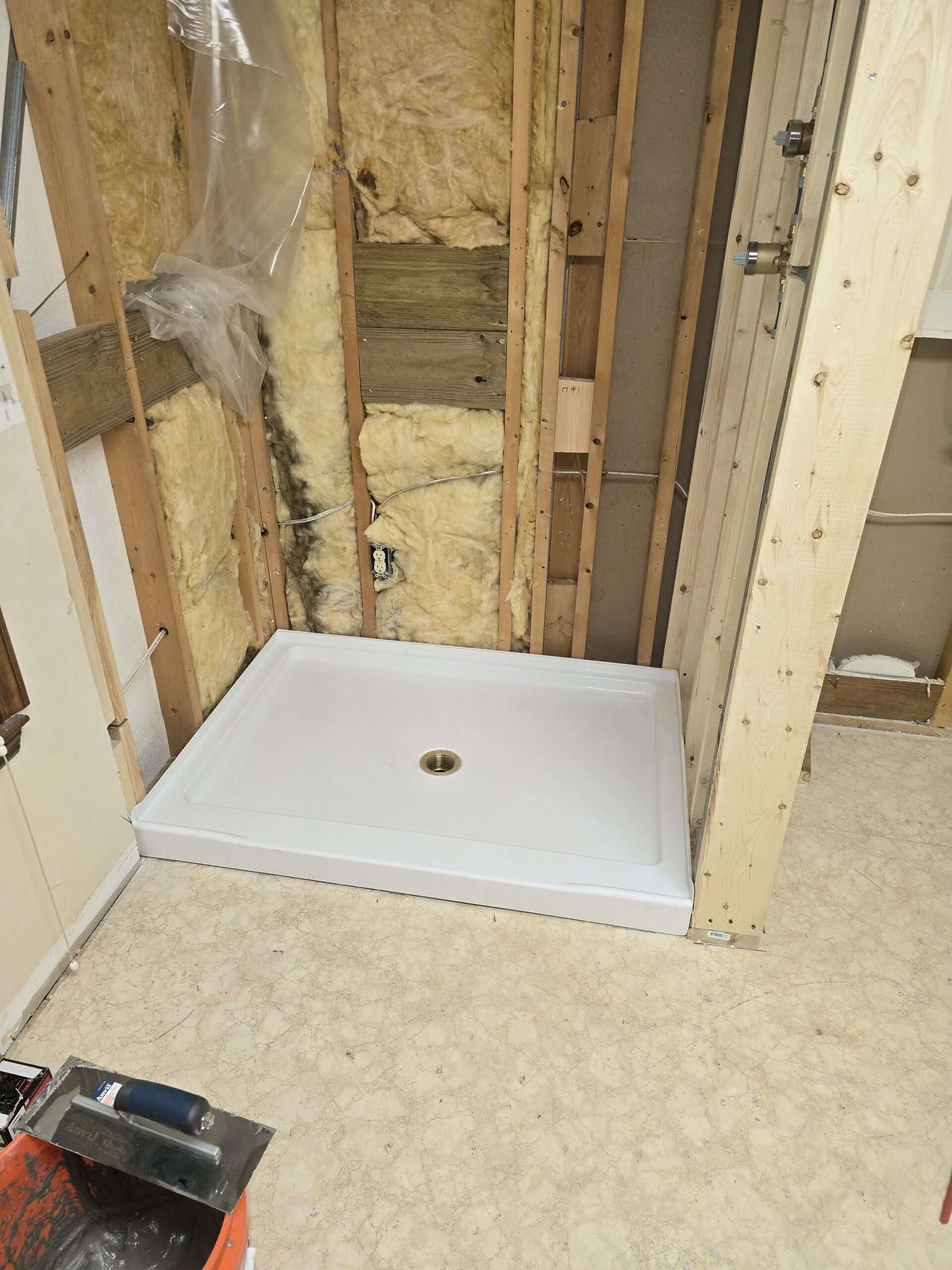 Expert shower pan installation and waterproofing in Chattanooga TN by Piper's Plumbing