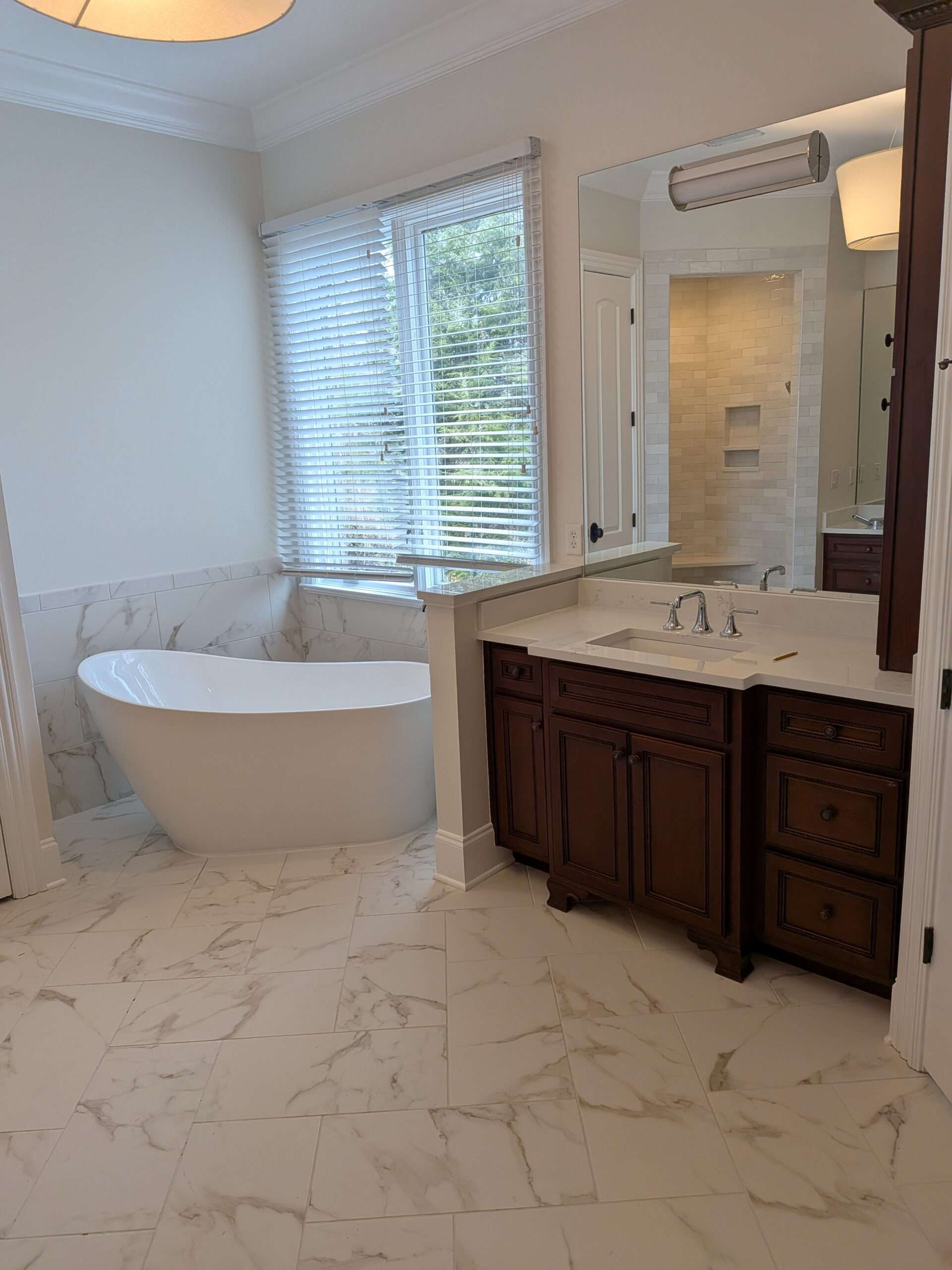 High-end luxury bathroom plumbing and custom fixture installation in Chattanooga TN by Piper's Plumbing