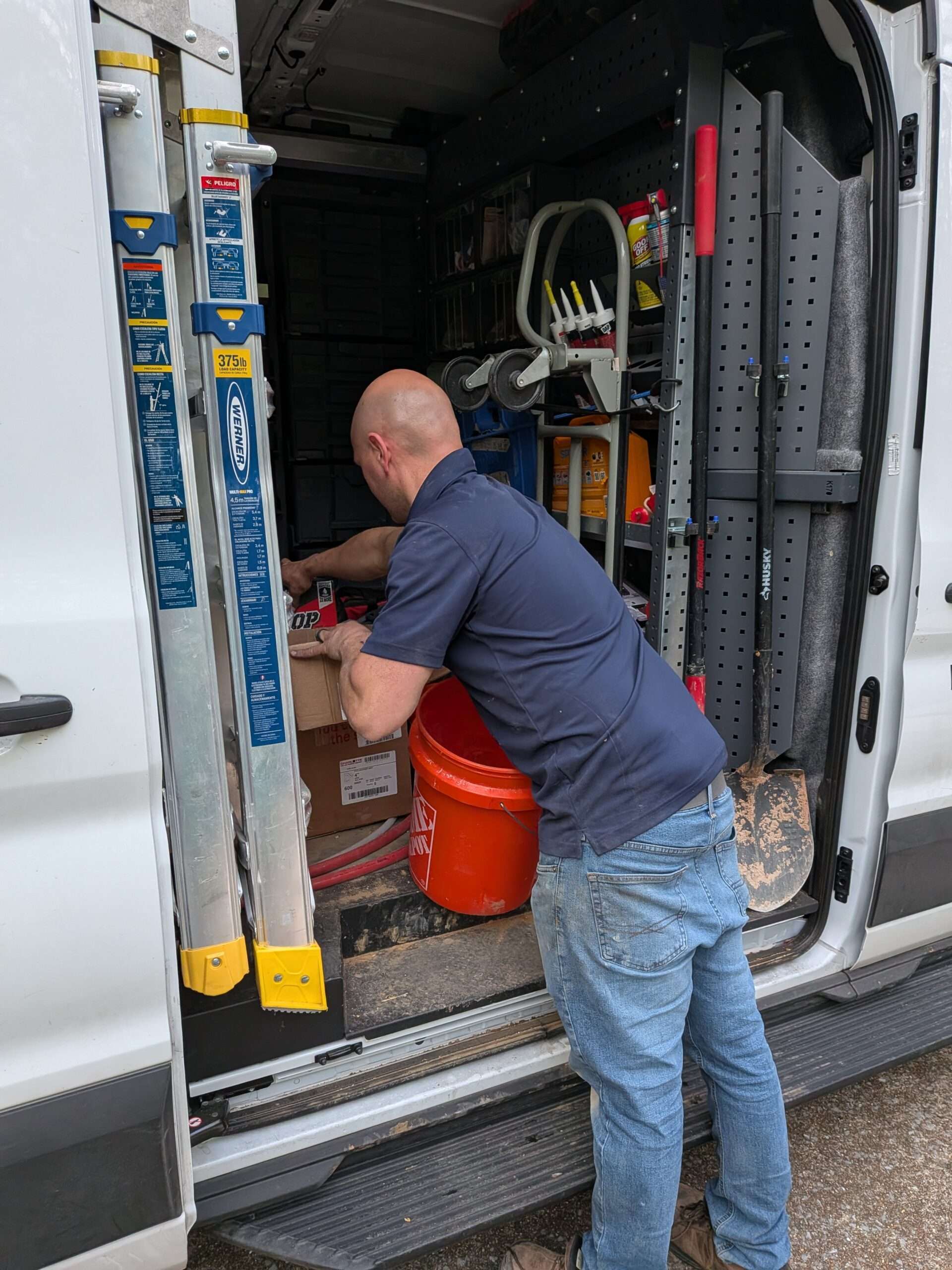 Piper's Plumbing service van fully equipped for residential plumbing repairs in Chattanooga TN